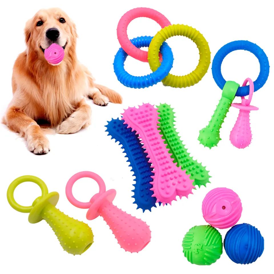 Soft Tpr Limpeza de dentes Dog Chew Pet Toy